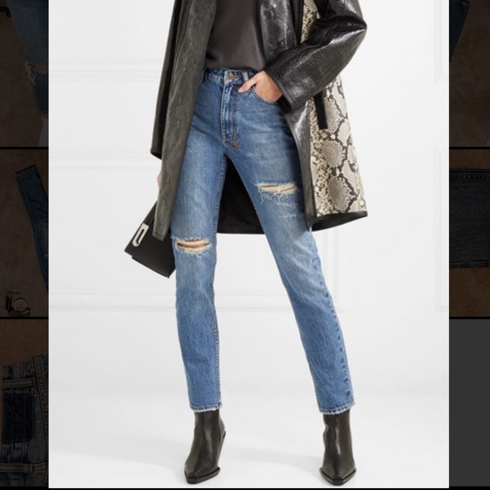 Ksubi Slim Pin Straight Destroyed Jeans